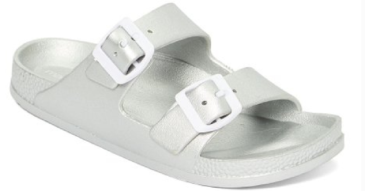 maurice silver metallic sandals