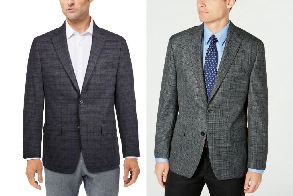 men in 2 Michael Kors Men's Modern-Fit Patterned Blazers