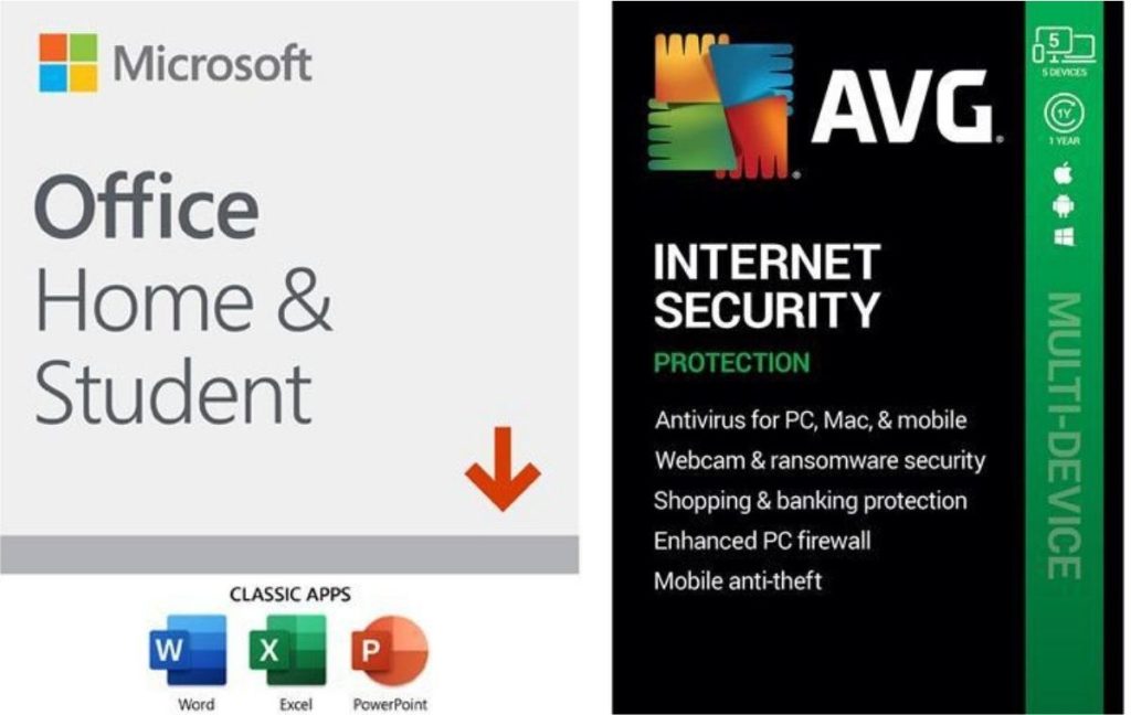 Microsoft Home & Student and AVG Internet Security