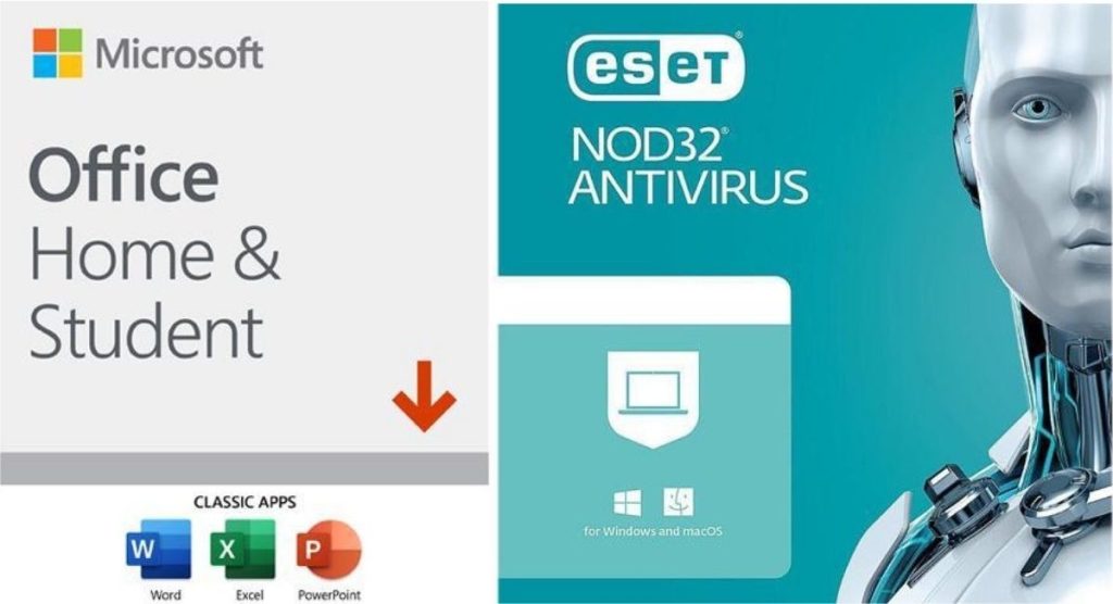 Microsoft Home & Student and Eset NOD32 Antivirus