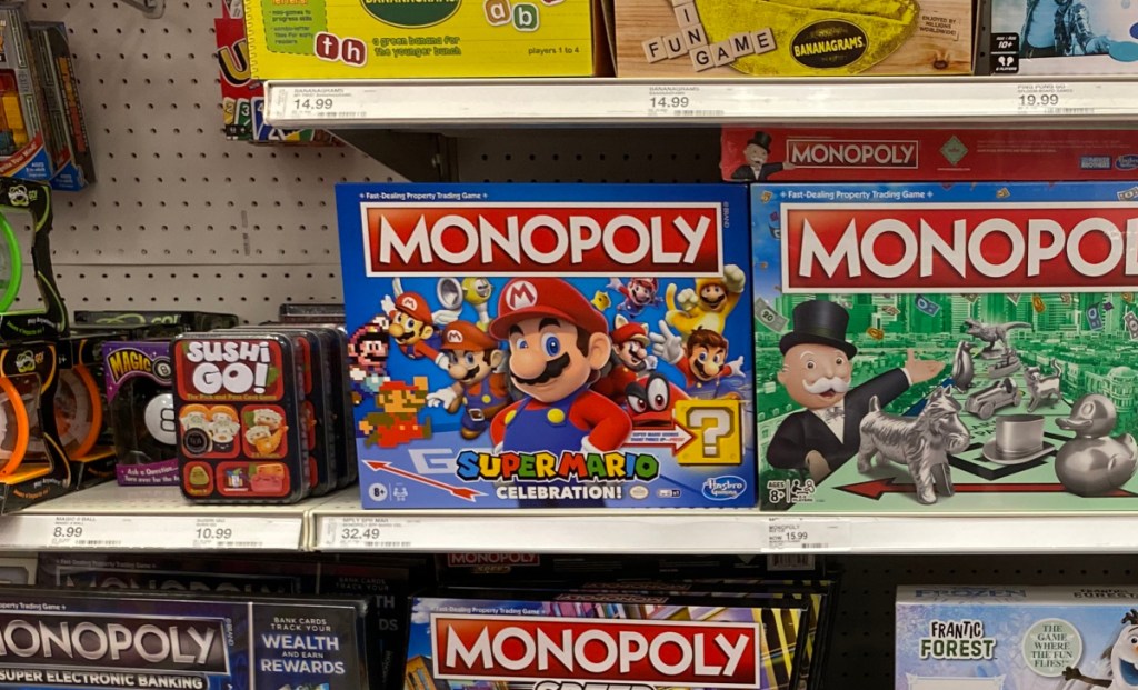 Super Mario themed Monopoly game