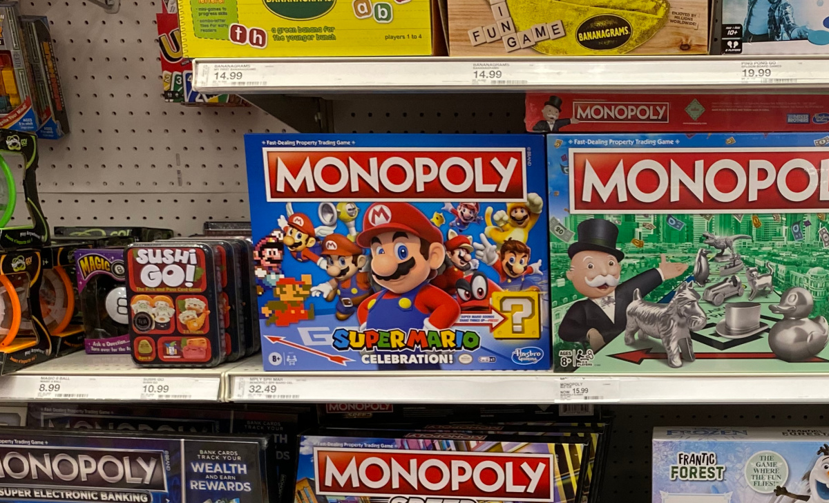 Super Mario themed Monopoly game