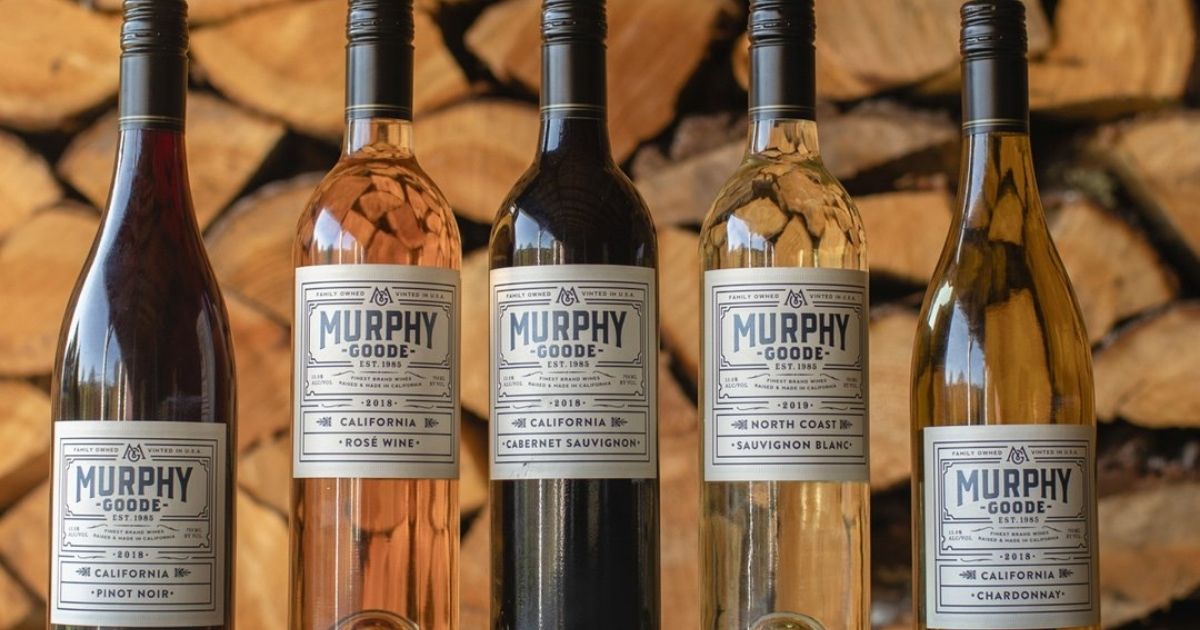five bottles of Murphy Goode Wine