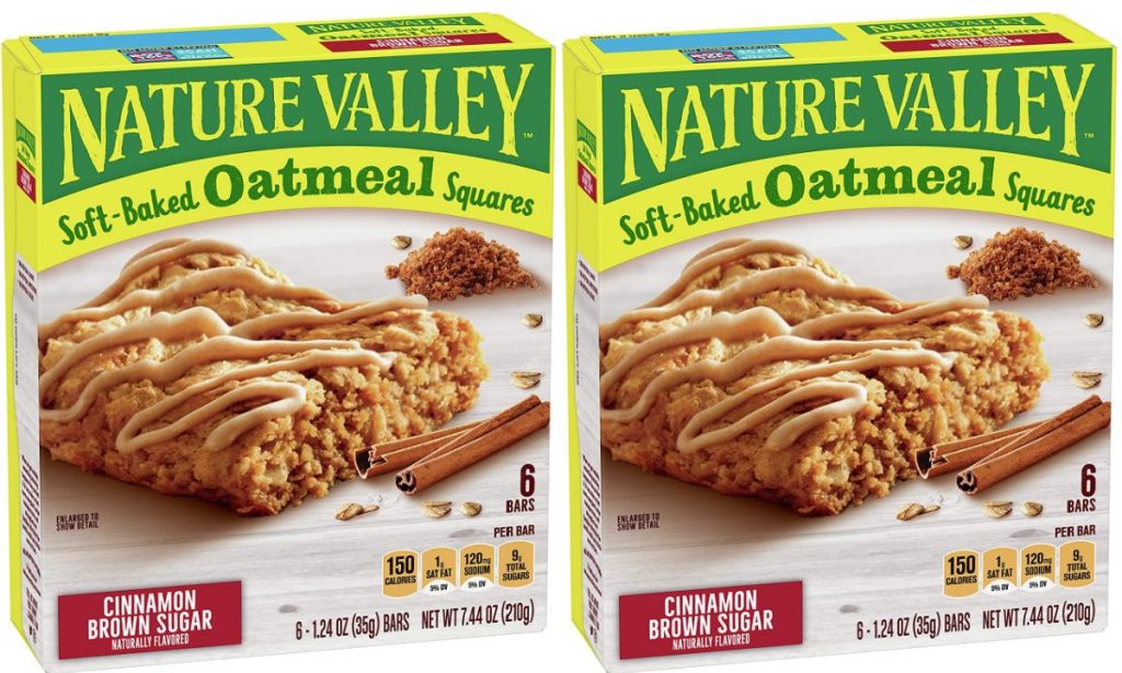 nature valley oatmeal squares two boxes