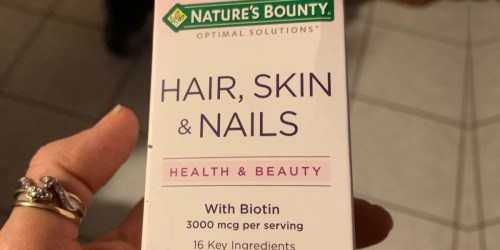 Nature’s Bounty Hair, Skin & Nails Formula 60-Count Bottle Only $3.79 Shipped on Amazon