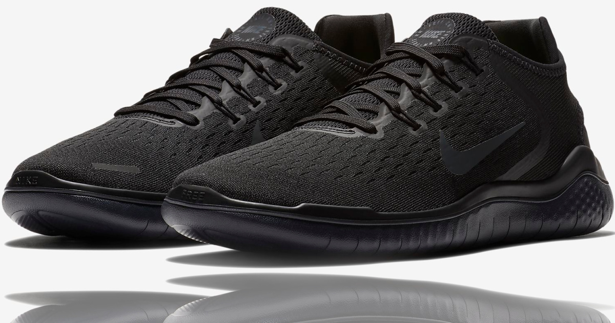mens Nike running shoes in black