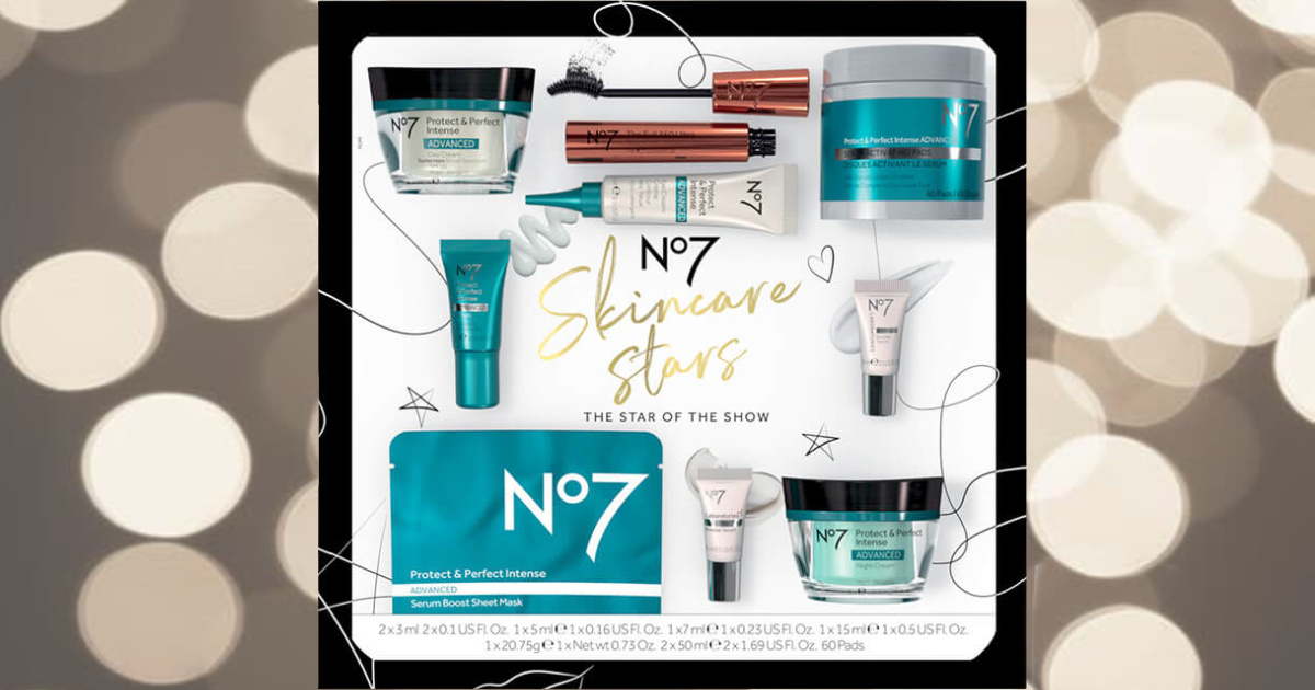 No7 Skincare 9-Piece Gift Set Just $20 on Walgreens.com ($131 Value 