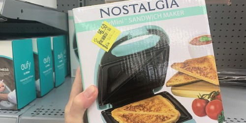 Nostalgia Sandwich Maker Only $6.50 at Walmart | Great for Small Spaces!