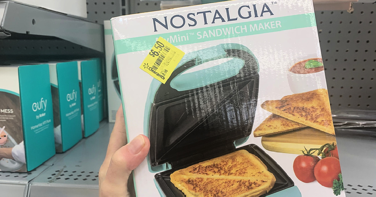 Nostalgia Sandwich Maker Only $6.50 at Walmart