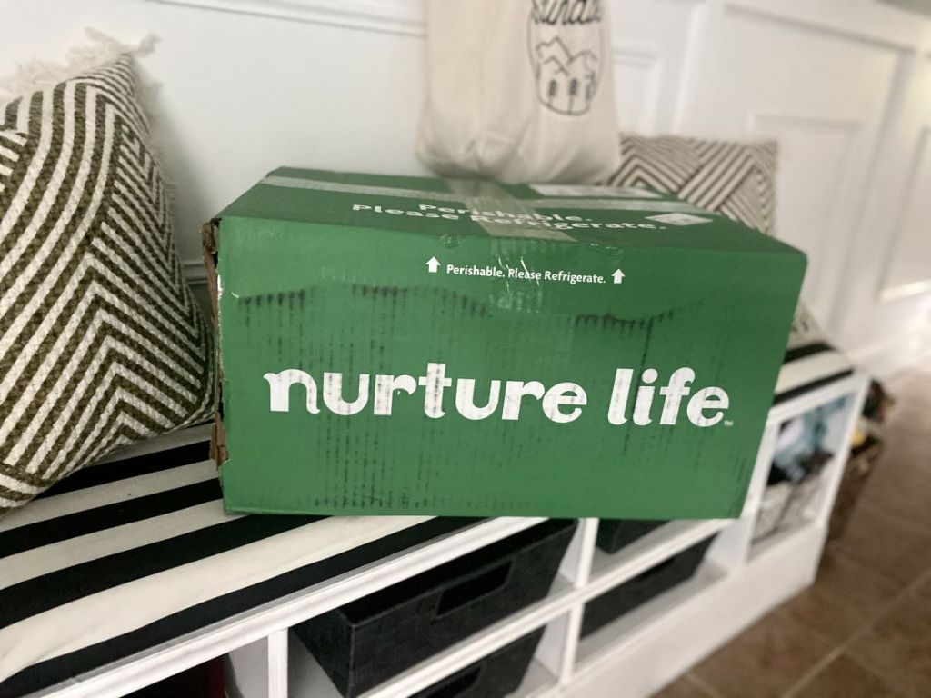 Nurture Life Box on a bench