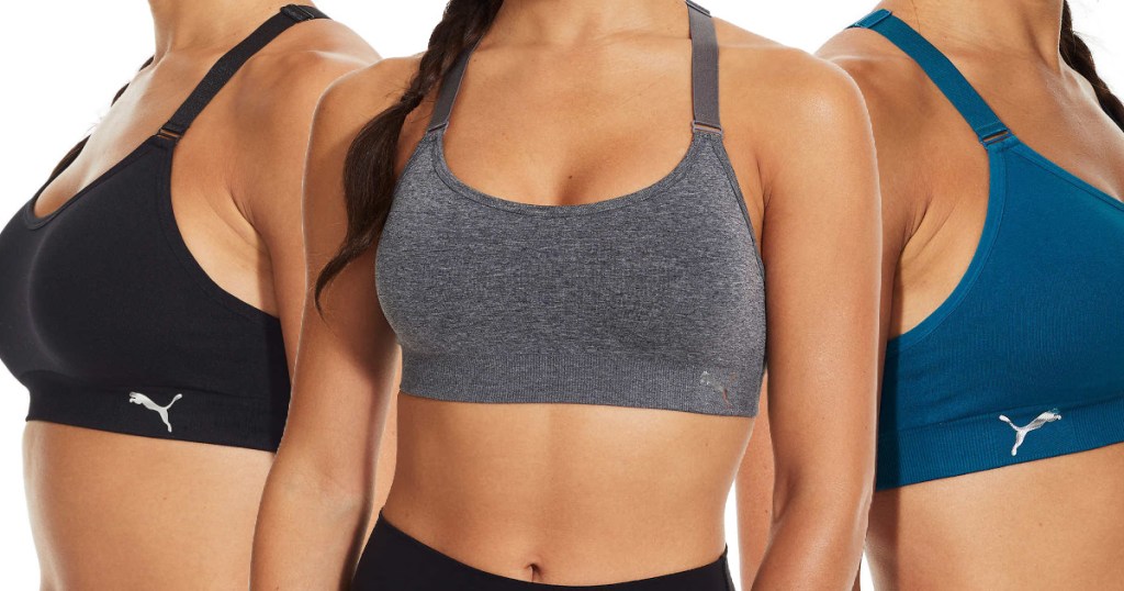  Sports Bras For Women, 5 Pack Seamless Removable