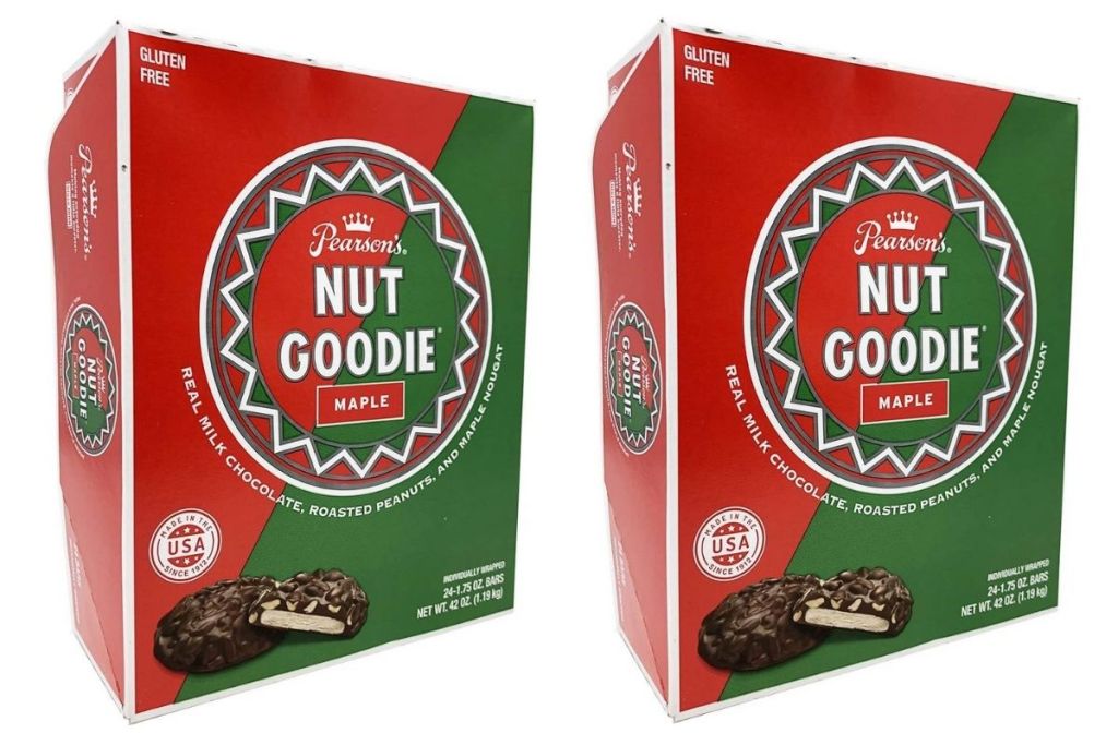2 boxes of Pearson's Nut Goodie Maple Bars