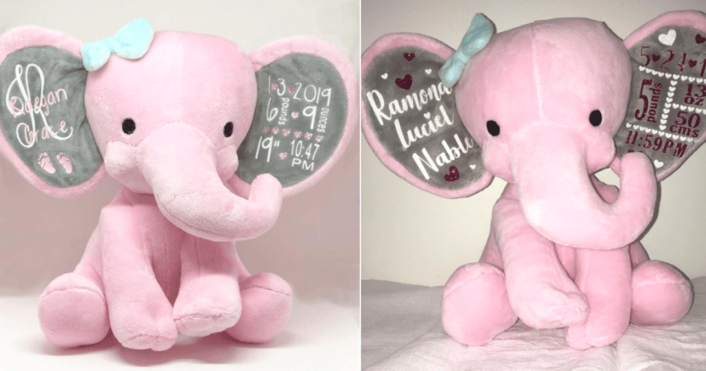 Personalized Elephant Plush