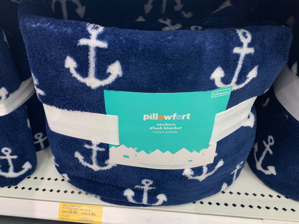 pillowfort plush anchor blanket
