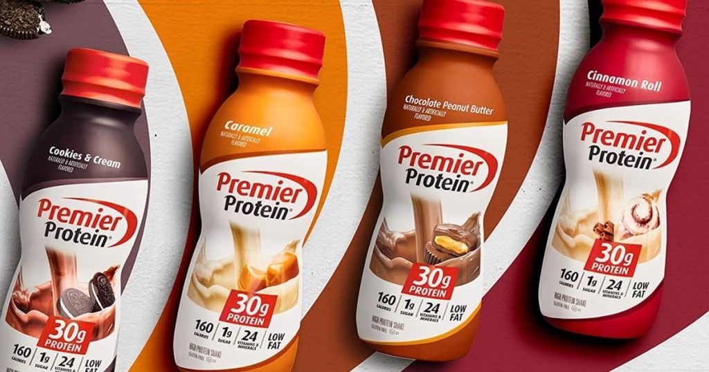4 kinds of Premier Protein Shakes