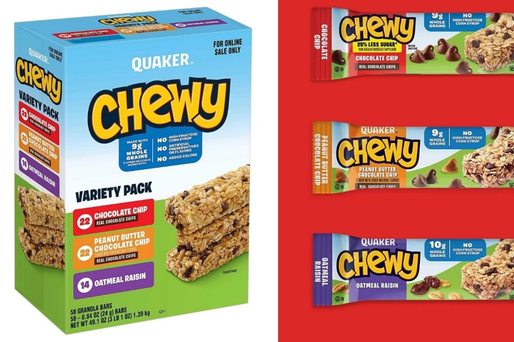 Quaker Chewy Granola Bars Variety 58Pack