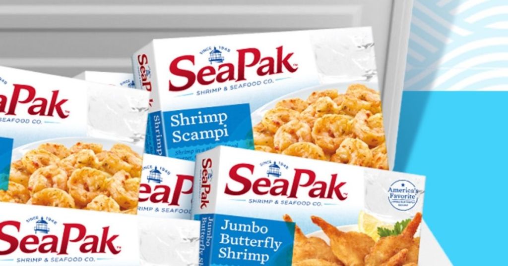 Seapak seafood in freezer