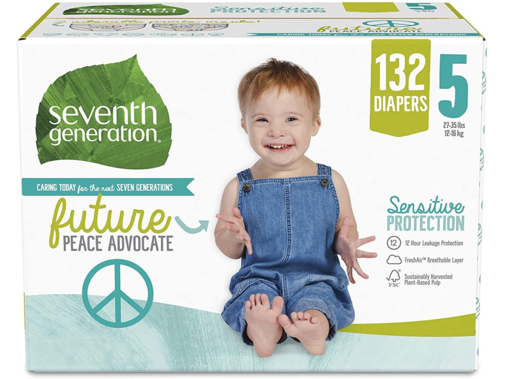 large box of Seventh Generation diapers