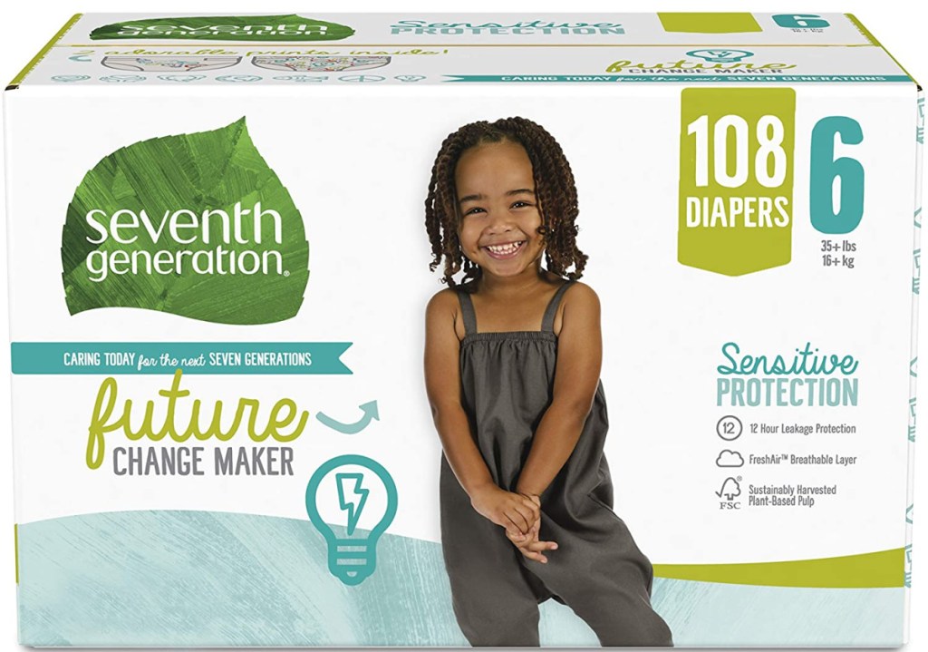 Seventh Generation Size 6 diapers