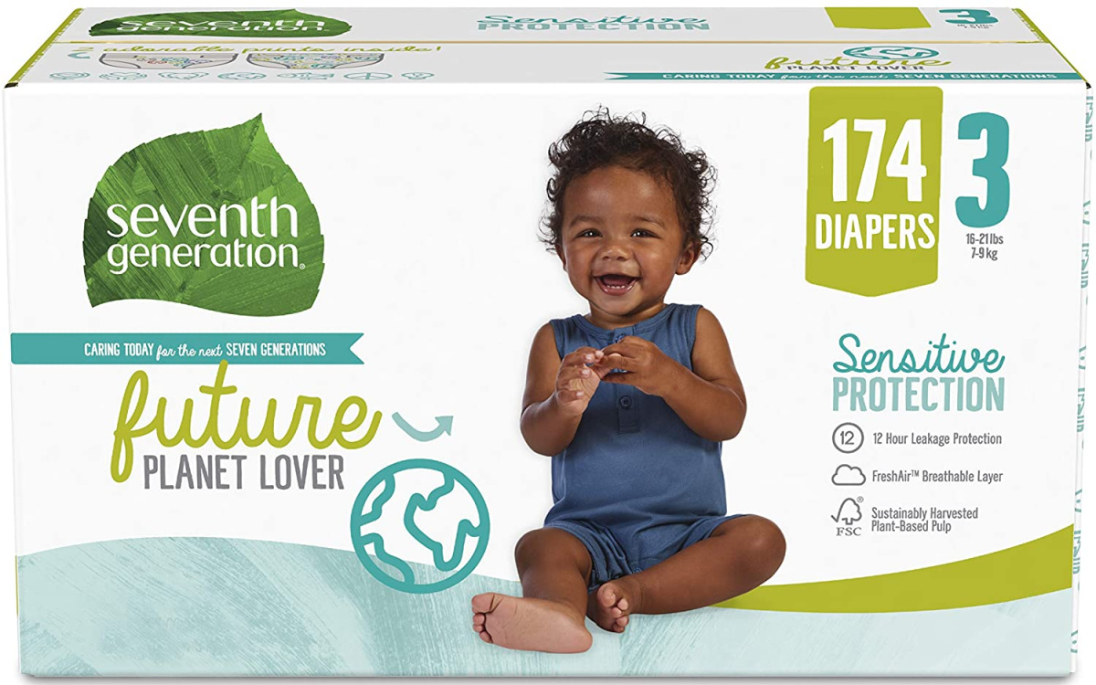 Size 3 diapers box