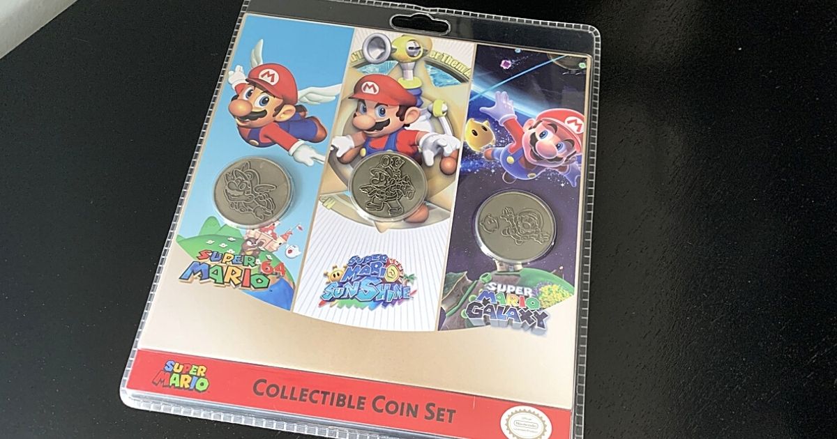 Nintendo Super Mario 3-Piece Collectible Coin Set