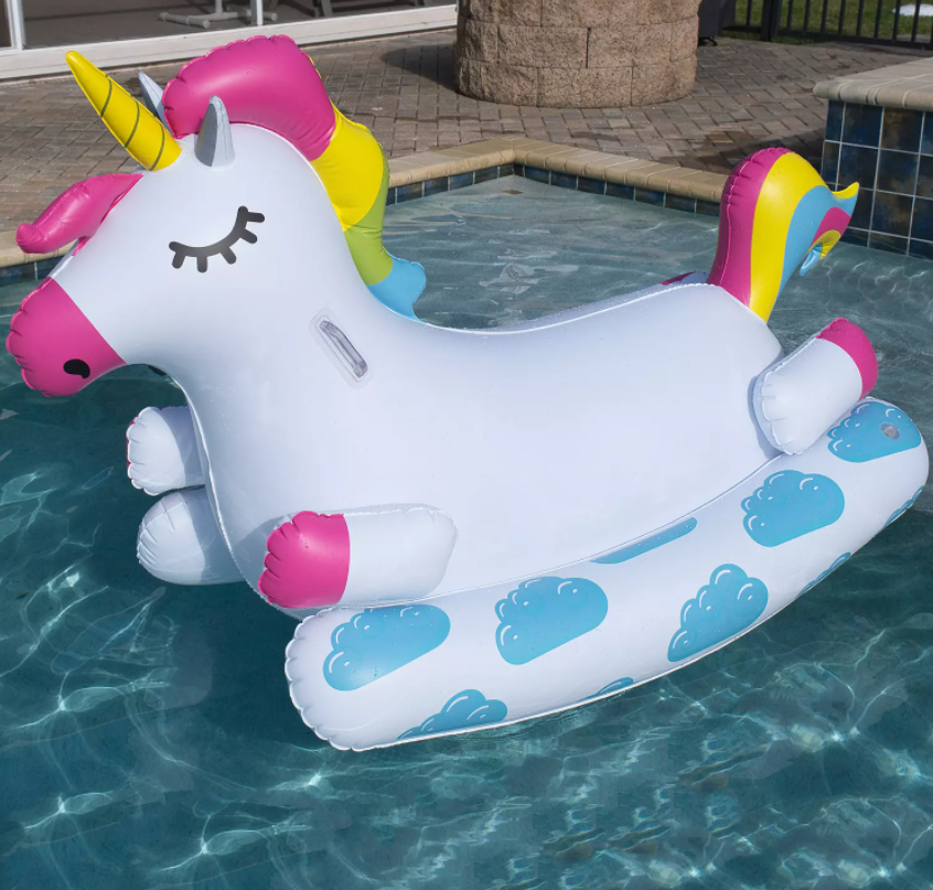 Unicorn Float in a pool