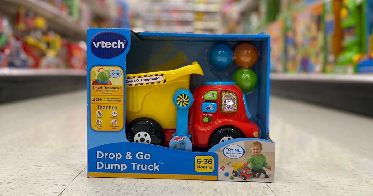 VTECH Dump Truck in middle of store aisle