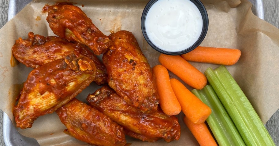 buffalo wild wings on plate