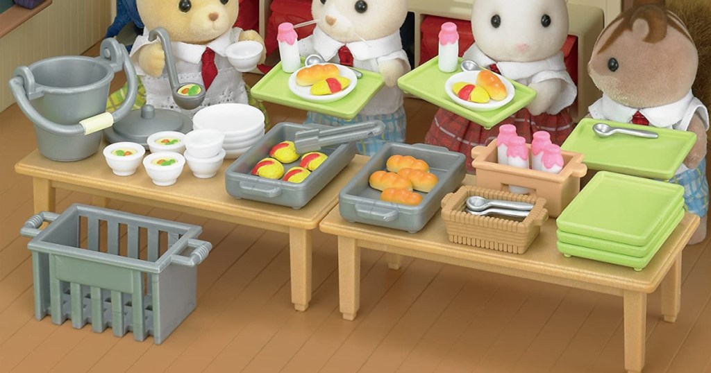 calico critter school lunch set