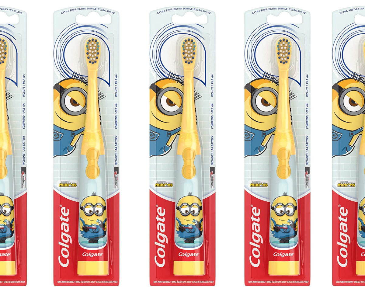 Colgate Minions Battery Toothbrush Yellow 