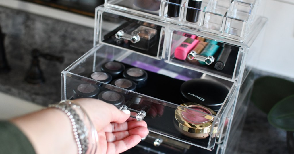 drawer with mac makeup
