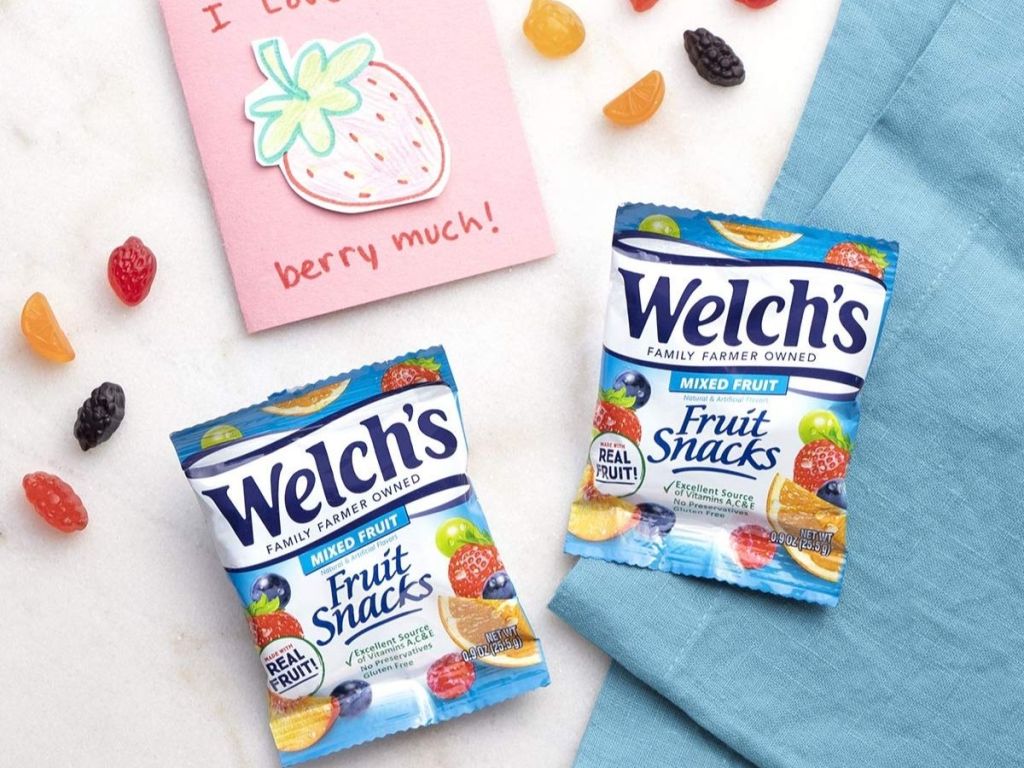 Welch's mixed fruit packages and gummies