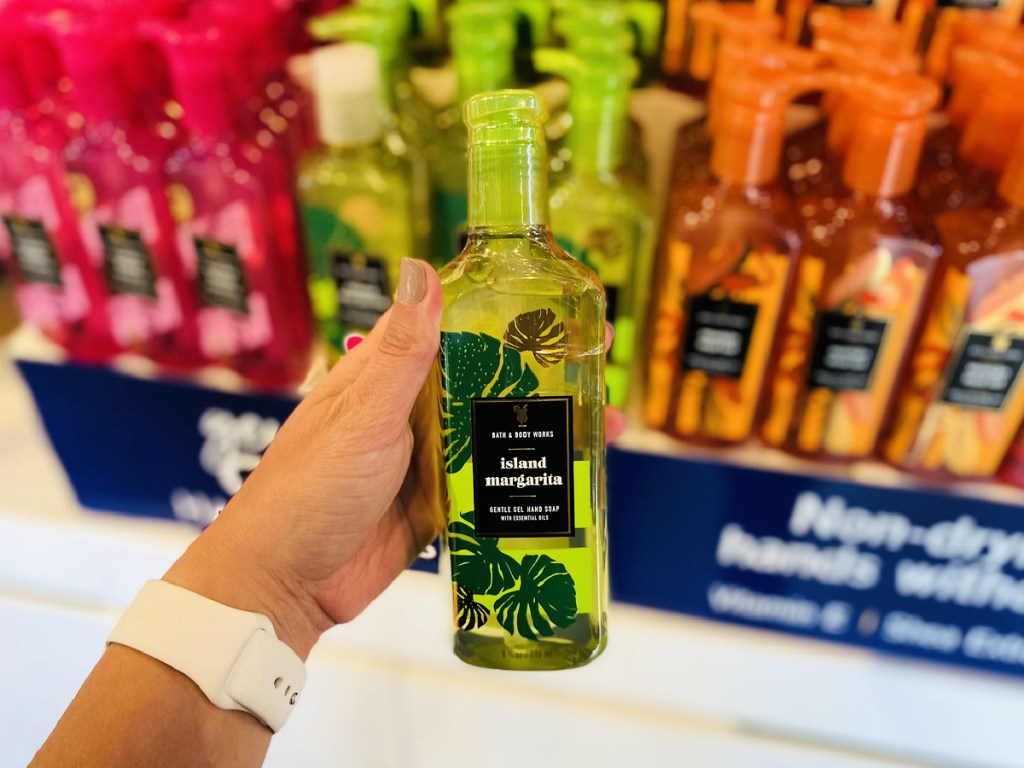 island margarita hand soap in hand at bath and body works