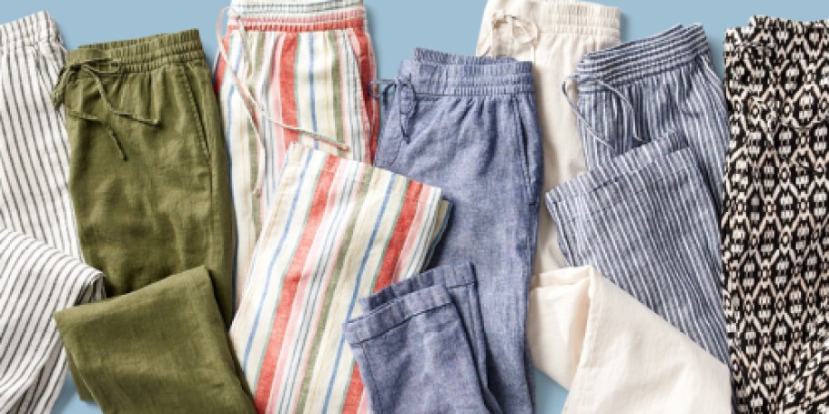 *HOT* Old Navy Women’s Linen-Blend Pants Just $16 (Reg. $40)