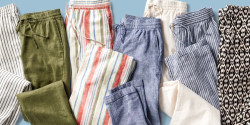 Old Navy Women’s Linen Pants Only $12.50 (Regularly $40) | $3 Tees & Tanks, Jeans from $14.97