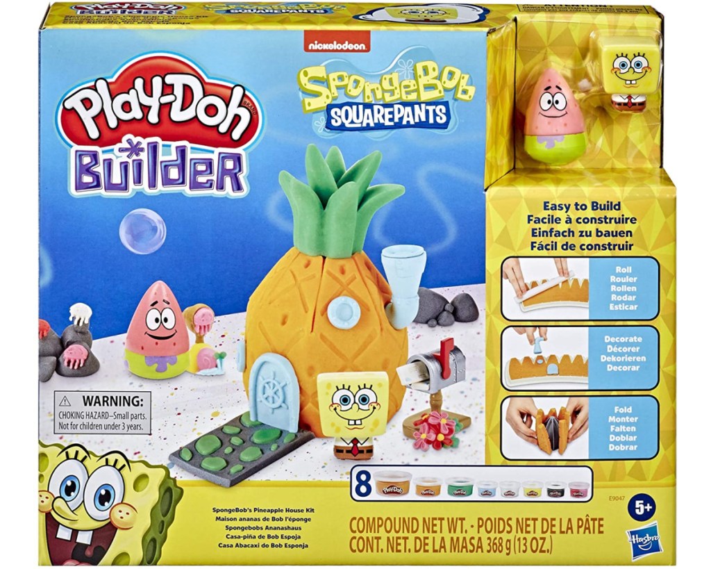 play doh spongebob house playset
