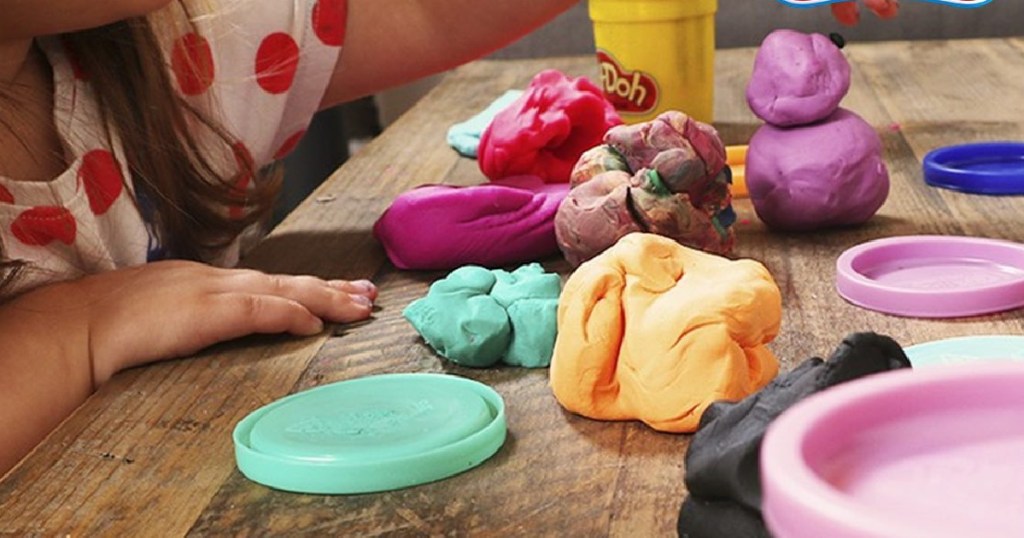 a lot of play-doh