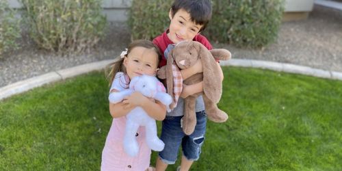 Plush Easter Bunnies from $9.99 + FREE Easter Basket Offer