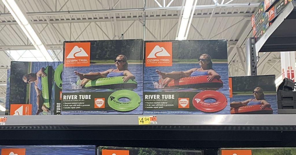 River Tube boxes on store shelf