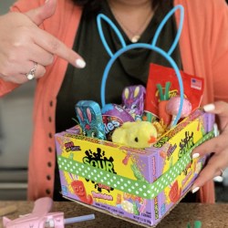 Create DIY Edible Easter Baskets Using Dollar Tree Supplies!
