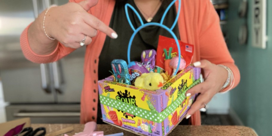 Make DIY Edible Easter Baskets with Dollar Tree Finds (Great for Teens!)
