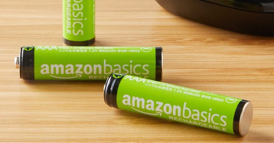 Amazon Rechargeable AAA Batteries 24-Count Pack Only $12 Shipped (Reg. $20)