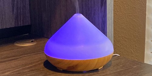 Color-Changing Aromatherapy Diffuser w/ 12 Essential Oils Only $29.99 Shipped on Amazon