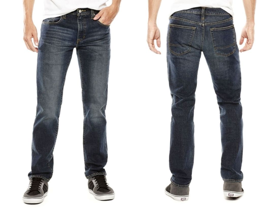front and back of Arizona Men's Flex Skinny Jeans