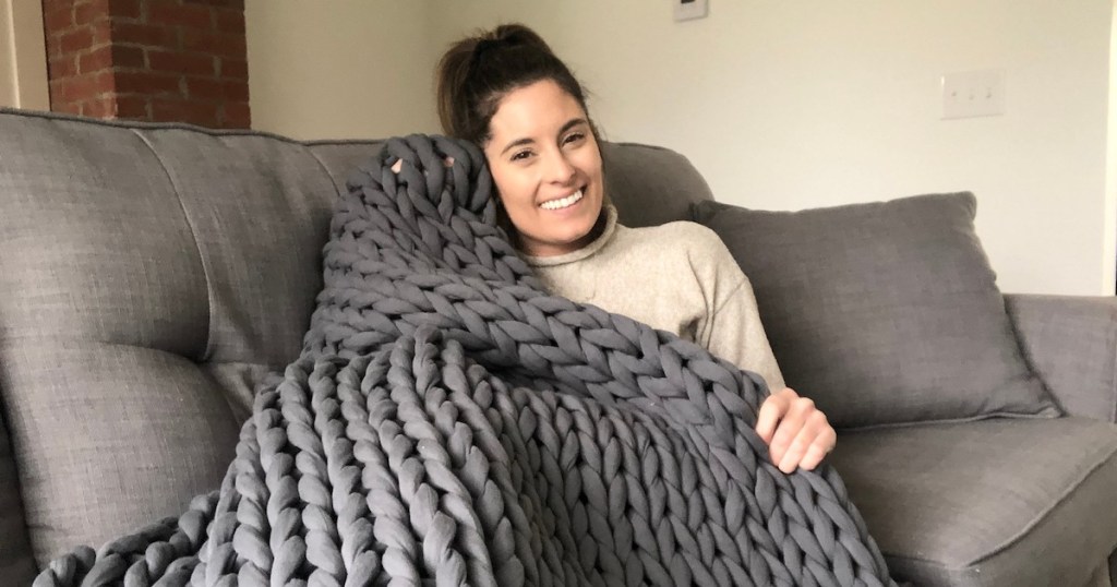 This Gorgeous Weighted Blanket Will Cost Ya... But It's Totally Worth It!