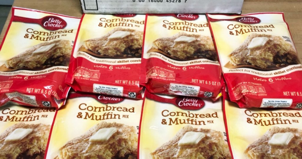 multiple packs of betty crocker cornbread & muffin mix