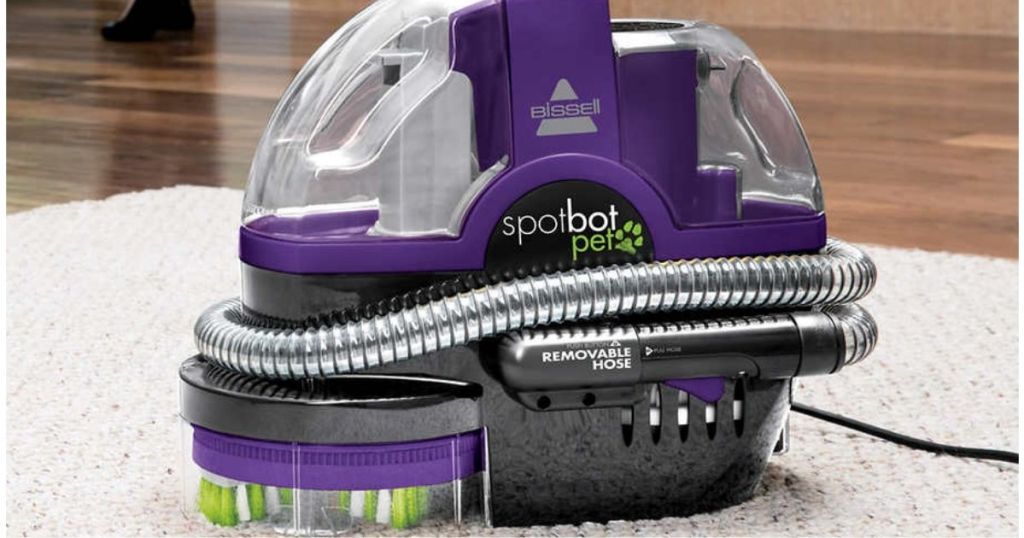 Bissell SpotBot Pet Carpet Cleaner on carpet