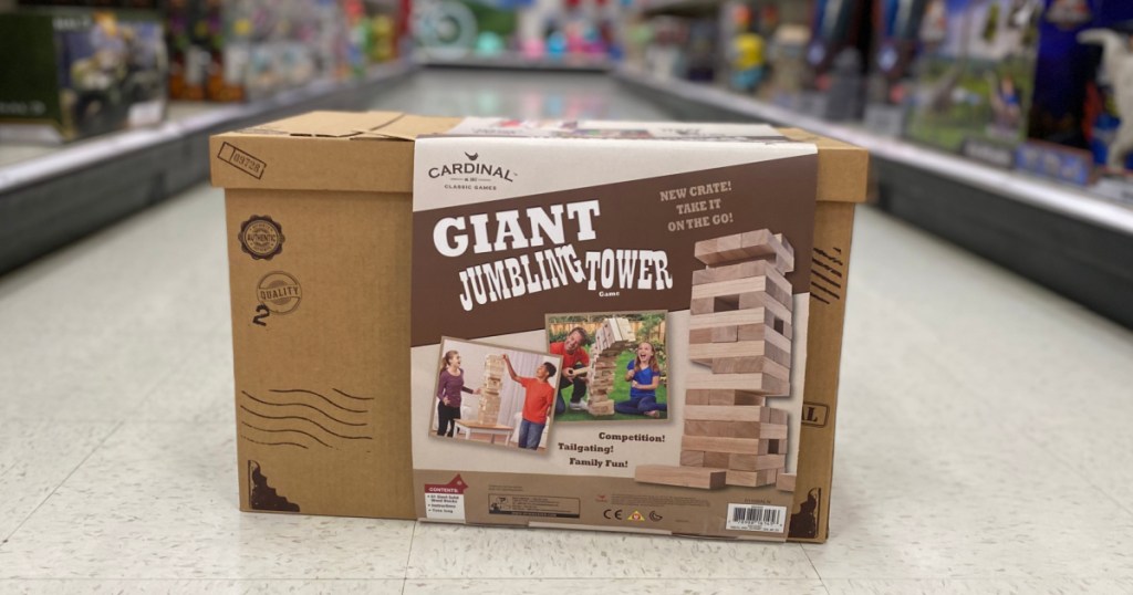 giant wooden blocks in brown box