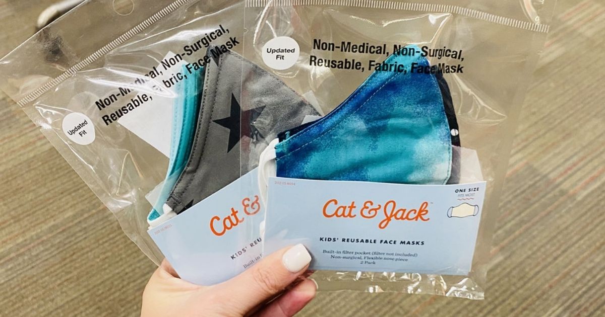 Cat & Jack Kids Reusable Face Mask 2-Packs Just $3.40 at Target