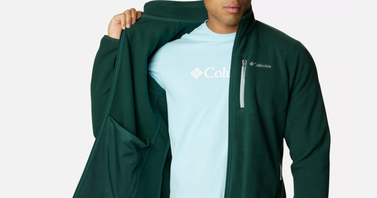 Columbia mens Cascades Explorer Full Zip Fleece Jacket 